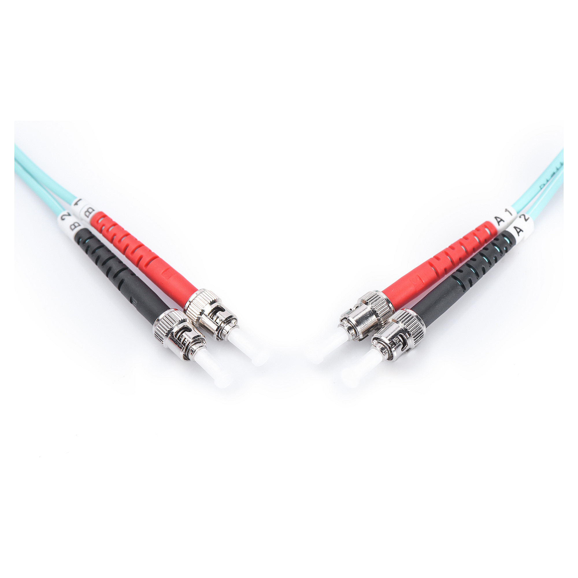 Kabllo për Rrjet DIGITUS Fiber Optic Patch Cable ST–ST / 3.00m / Multimode Duplex OM3 / Polybag - 4