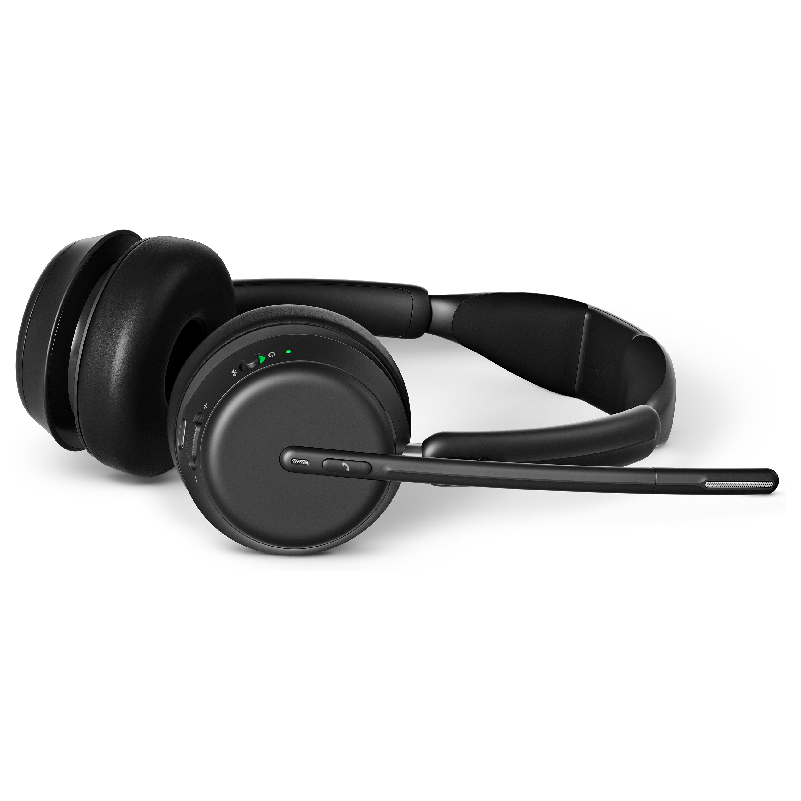 Kufje pa kabllo EPOS IMPACT 1061 / Bluetooth / USB-A / Business Headset / 3 Mikrofona / Me bazë karikimi – Zezë - 3