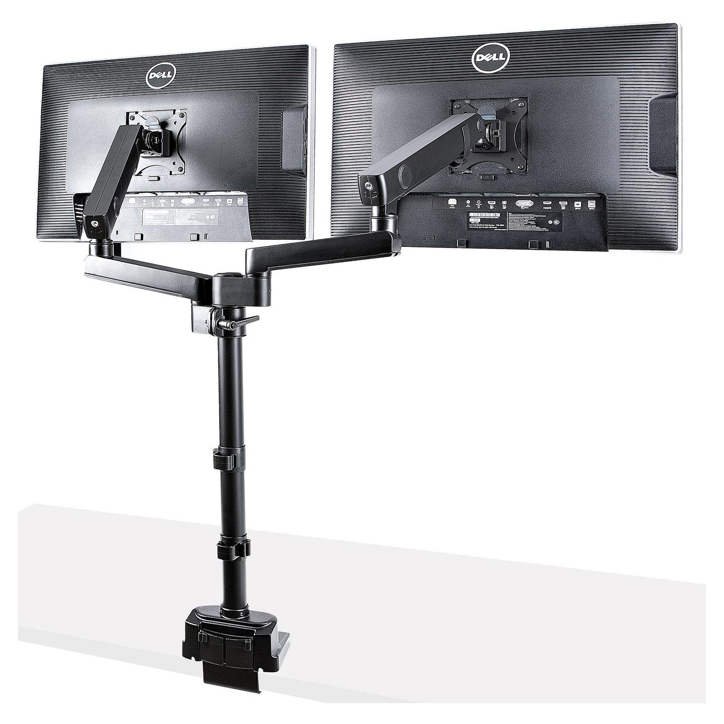 Mbajtëse për Monitor StarTech.com ARMDUALPIVOT, 2 Monitorë, deri 32", 16kg, VESA 75x75–100x100mm, Rregullim Lartësie, Pivot, Tilt - Black - 4