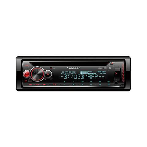 Radio për veturë Pioneer DEH-S720DAB, 1 DIN, CD, DAB+, FM, Bluetooth, USB, AUX, 4 × 50 W, ndriçim shumëngjyrësh - Zezë