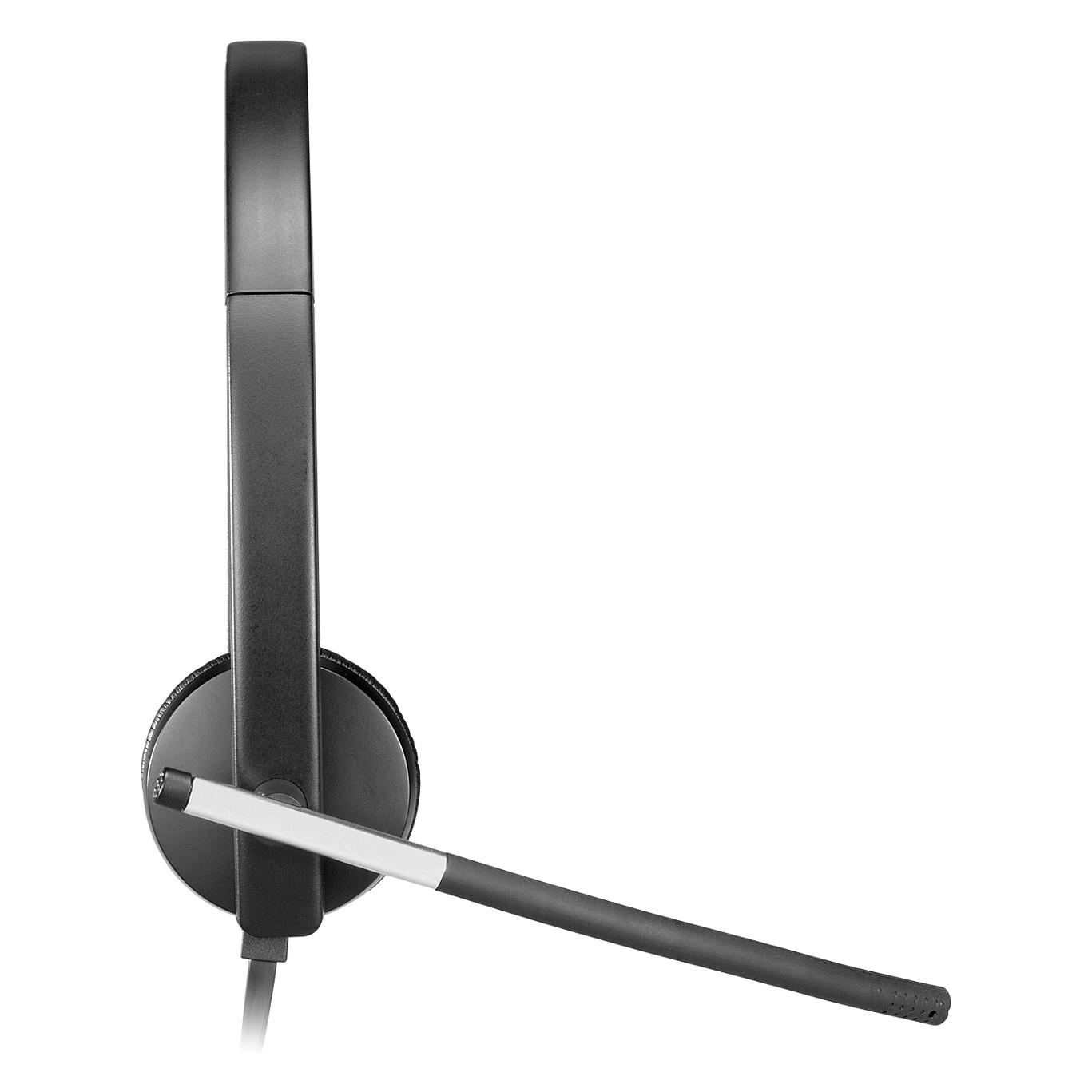 Kufje me kabllo Logitech H650e / Mono / On-Ear / USB-A / 2.1 m - Zezë/Gri - 6