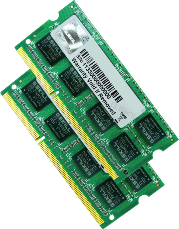 RAM Memorie DDR3 G.Skill / 16GB (2x8GB) / SO-DIMM / 1600MHz / 204-pin - Gjelbër