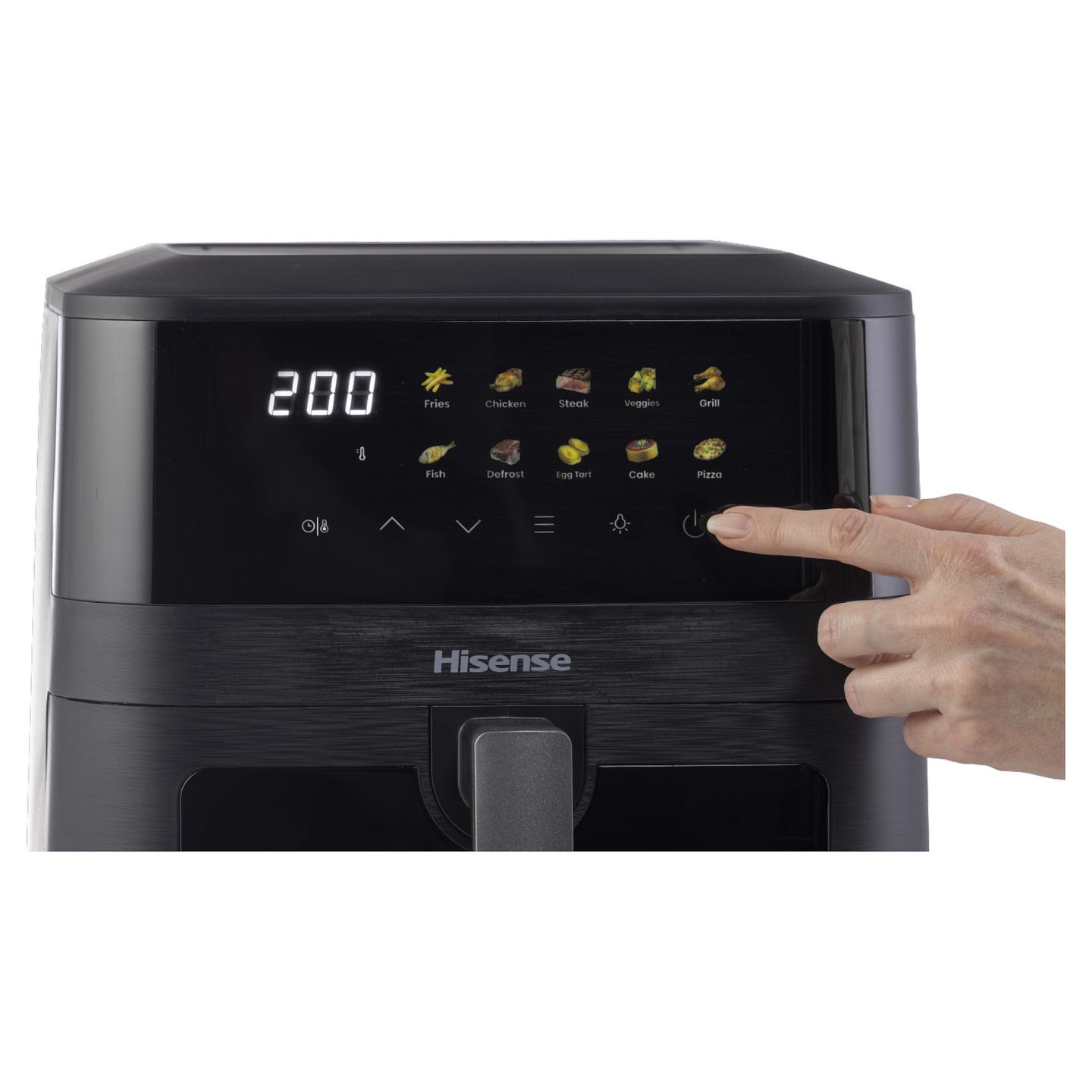 Fryer Hisense HAF2100DCD / 7.7L / 2100W / 10 Programe / 80–200°C / Double Heating / Touch Screen / Vivid Colour Display – Zezë - 5
