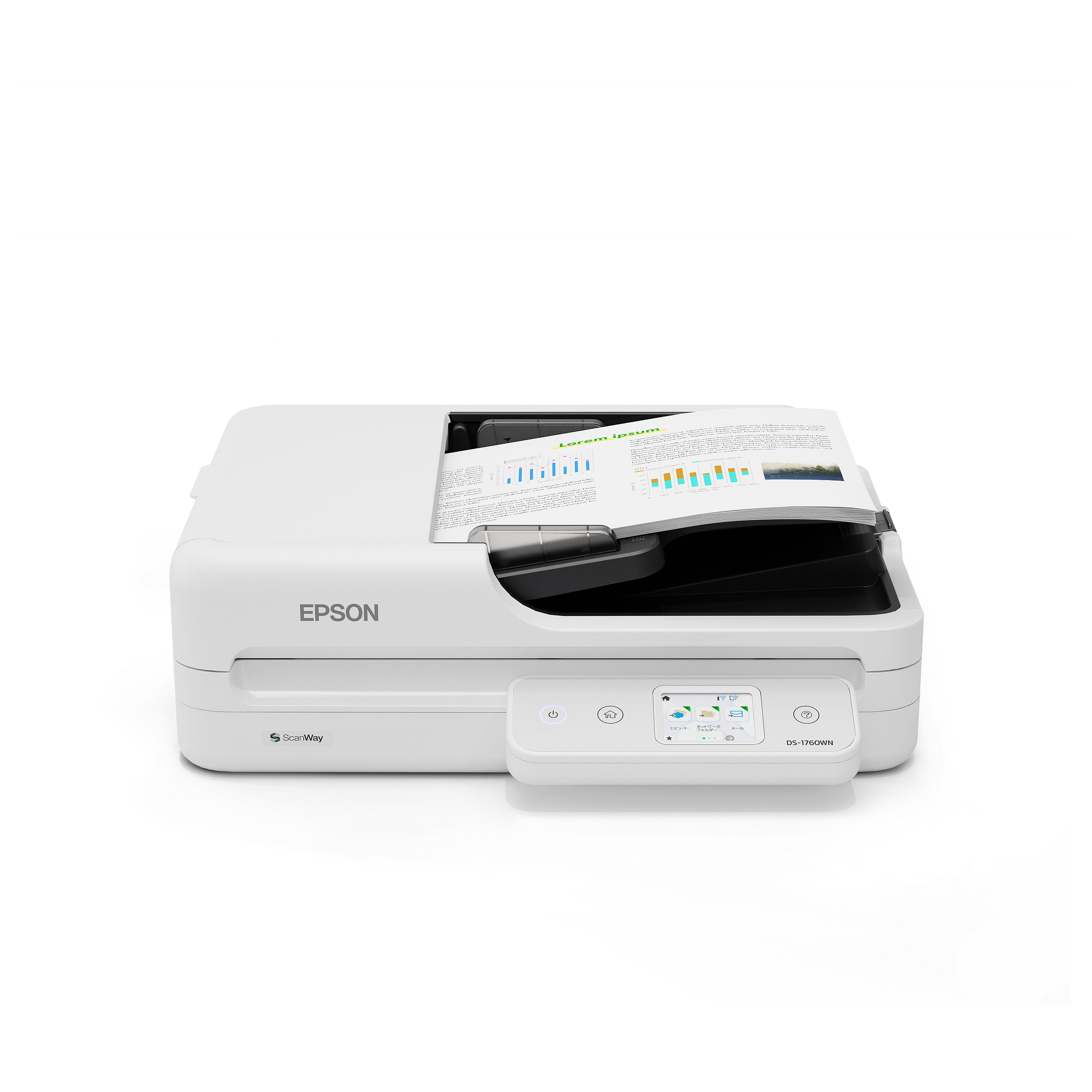 Skaner Dokumentesh Epson WorkForce DS‑1760WN / DIN A4 / ADF / WLAN - Bardhë - 2