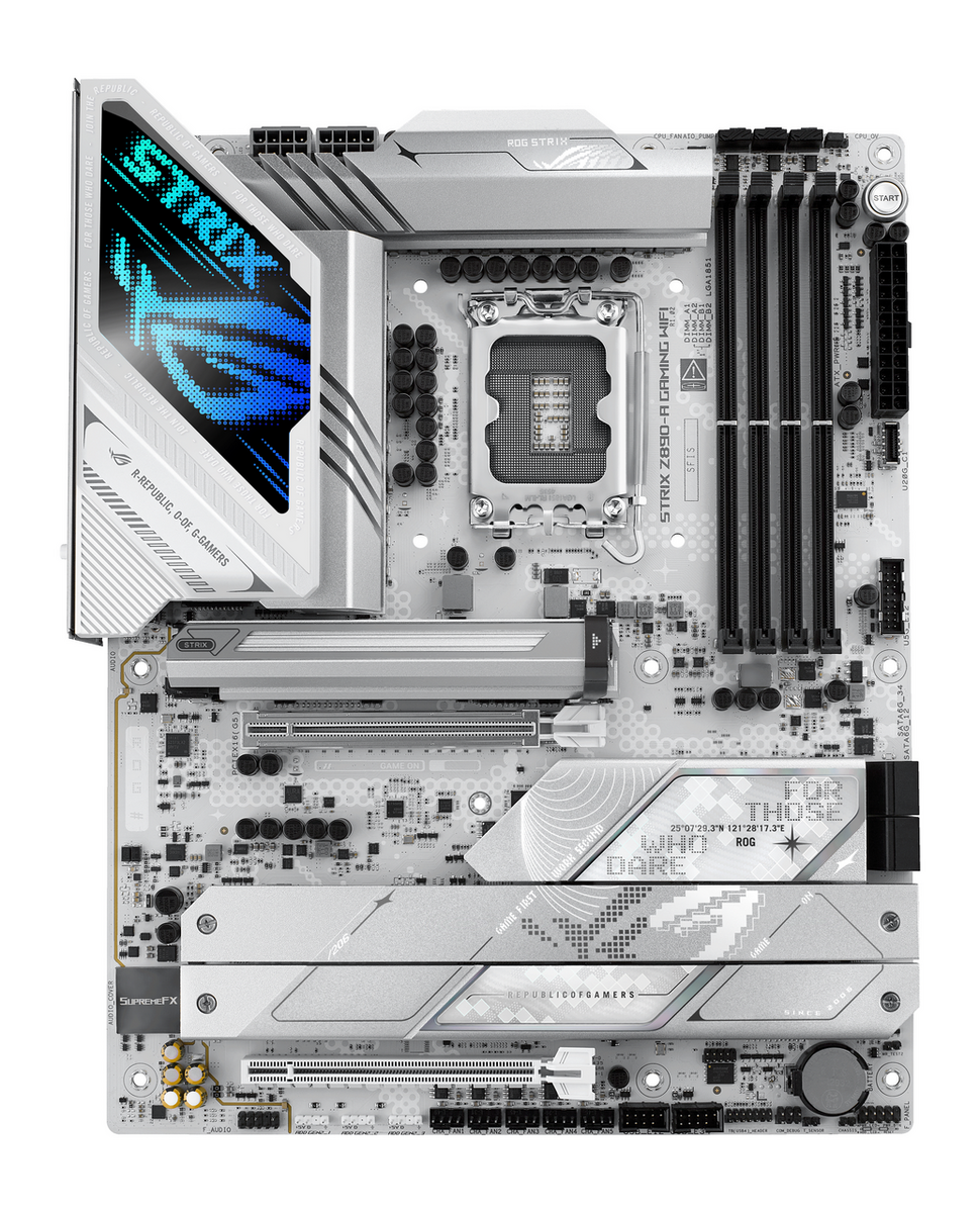 Pllakë Amë Asus ROG Strix Z890-A Gaming WiFi Motherboard / Intel Chipset – Argjend - 1