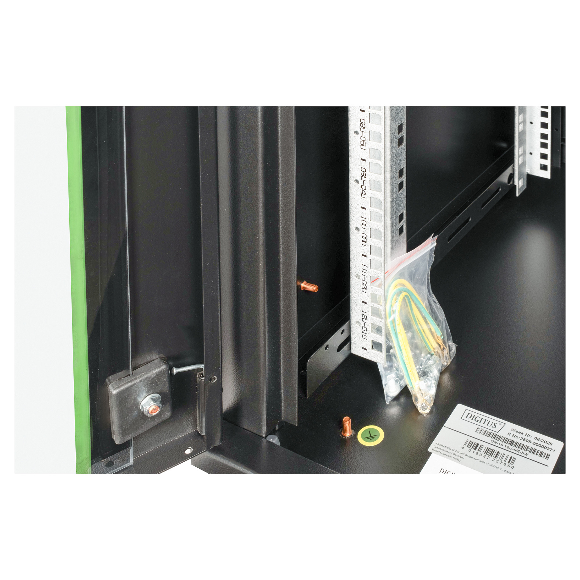 Raft për Server DIGITUS Network Cabinet Unique – Server Rack 12HE / 643×600×600mm - Zezë - 5