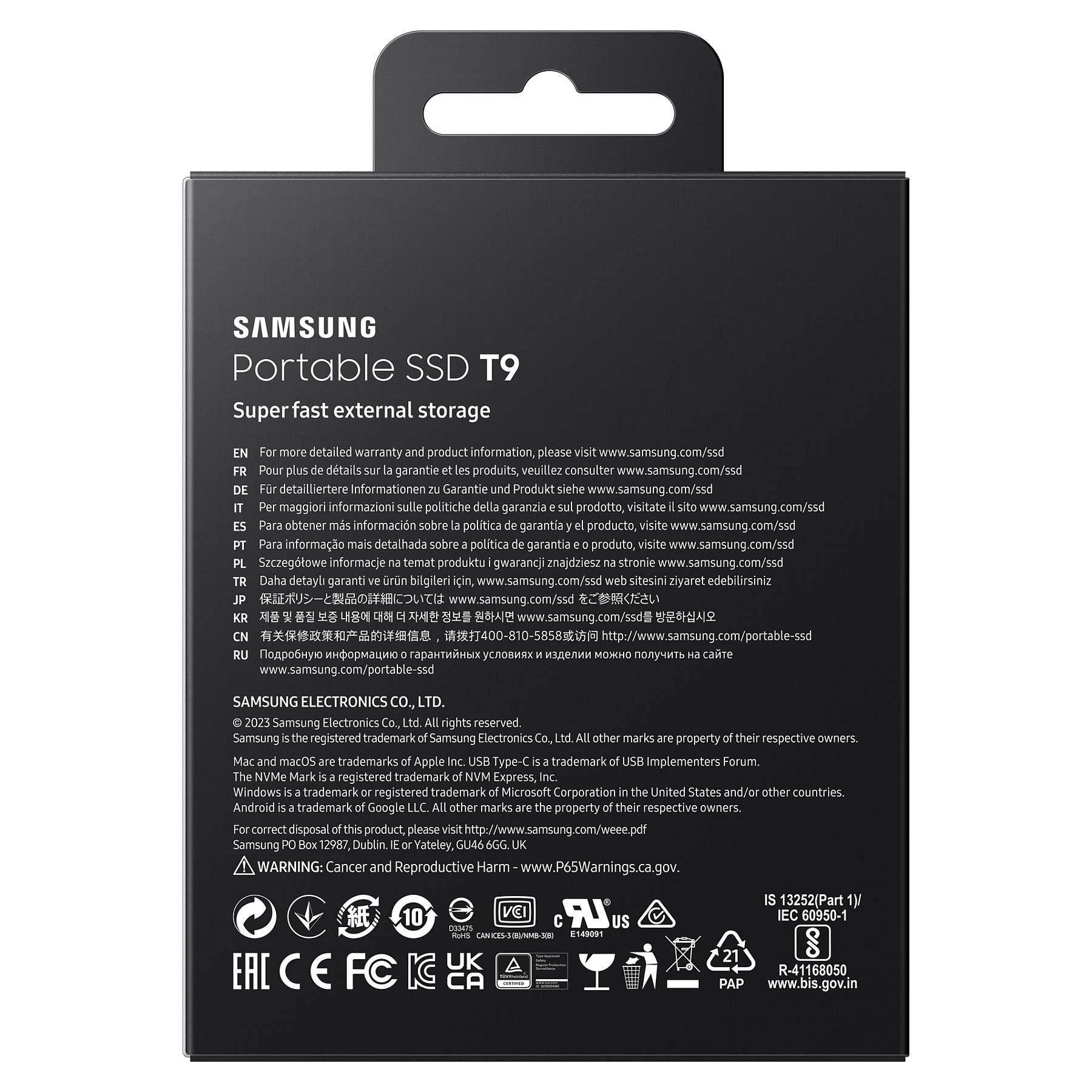 SSD e Jashtme 1TB Samsung Portable T9 / USB 3.2 Gen2 - Zezë - 13