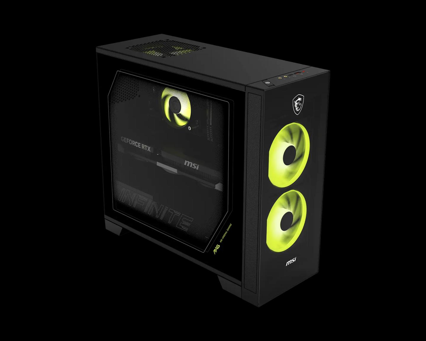 Kompjuter Gaming MSI MAG Infinite S AI 2NVP7-004XAT, Ultra 7 265F, 16GB DDR5, 1TB, RTX 5070 12GB - Zezë - 2