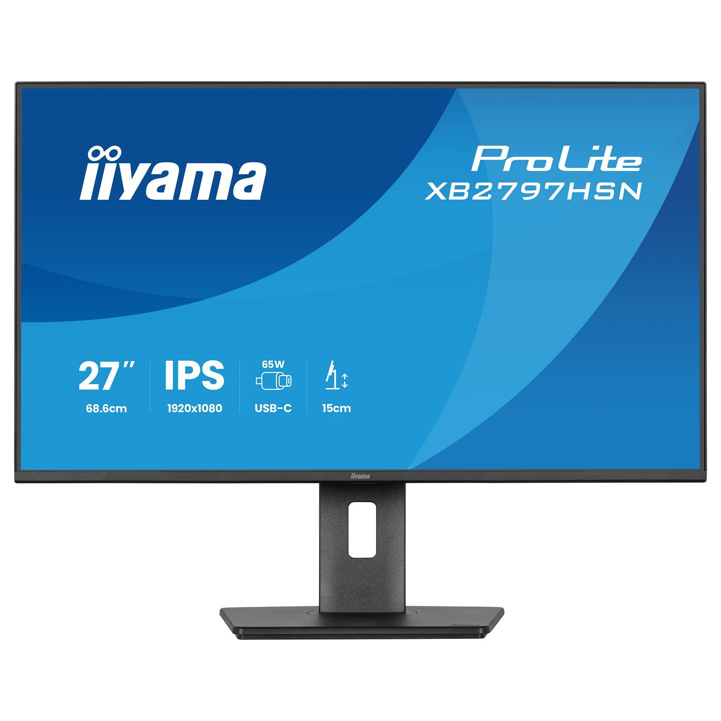 Monitor iiyama ProLite XB2797HSN-B1 / 27" / Full HD IPS / 100Hz / USB Hub 3.2 - Zezë - 4