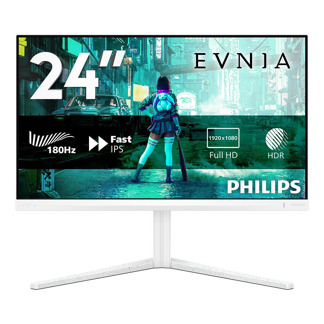 Monitor Gaming Philips Evnia 24M2N3201A / 23.8" / Full HD Fast IPS / 180Hz / 1ms / HDMI+DisplayPort - Bardhë - 1