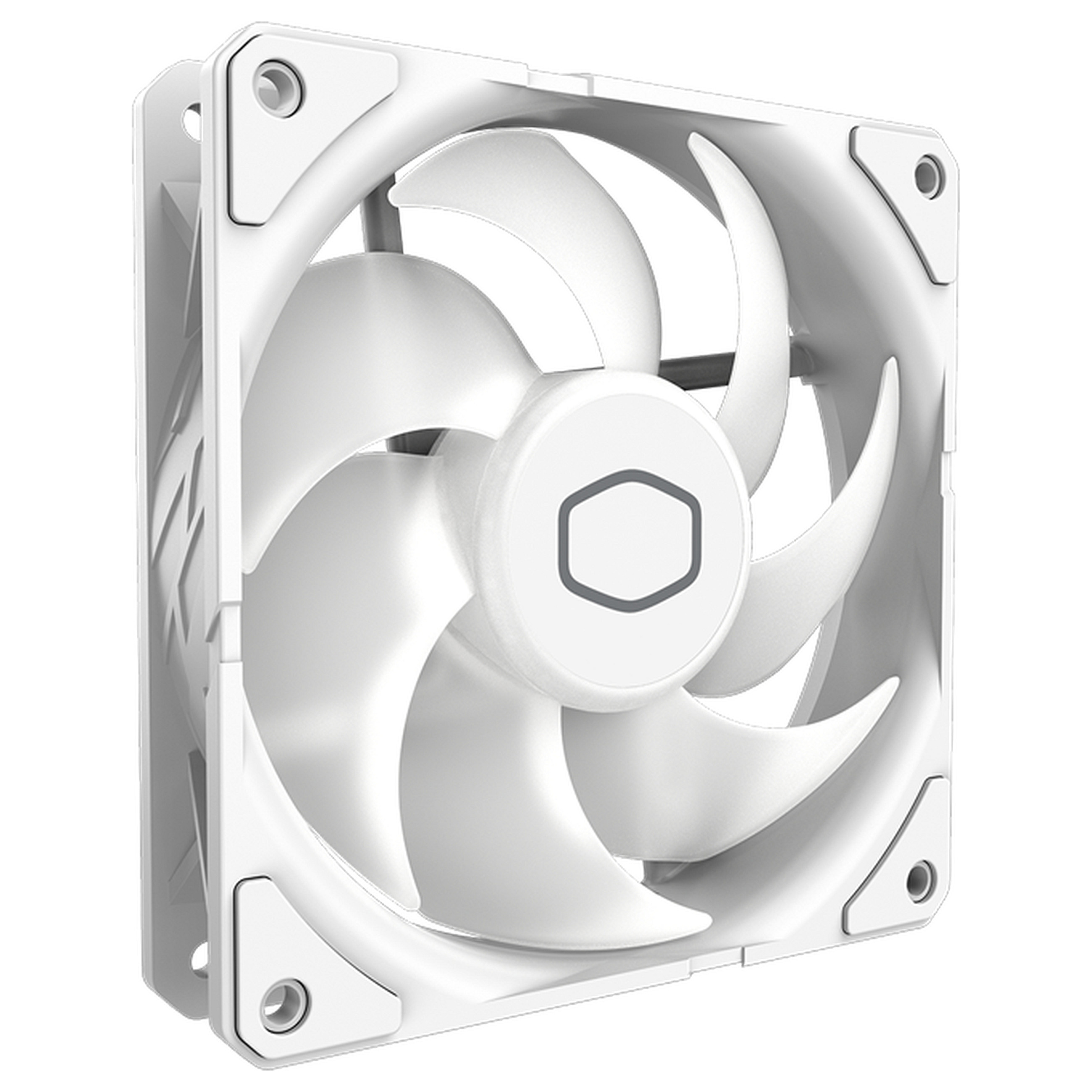 Ftohës për Kasë Cooler Master SickleFlow Edge / 120mm / 690-2500 RPM / ARGB / PWM – Bardhë - 2