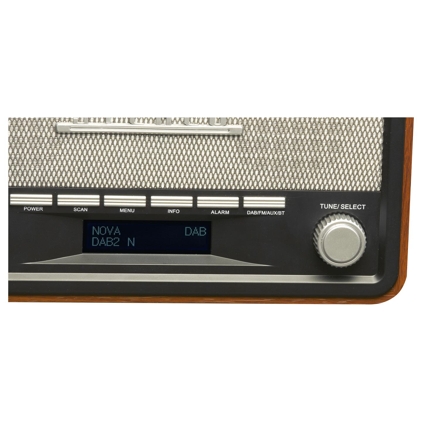 Radio Denver DAB-18, DAB+, FM, 4 W RMS, Tuner analog dhe digjital, Ekran LCD, Antenë e jashtme, Bateri C - Zezë, gri - 4
