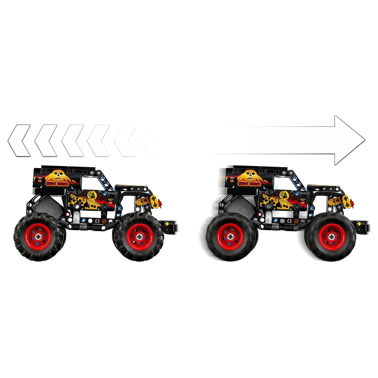 LEGO Technic Monster Jam Grave Digger Fire and Ice 42219 - 18