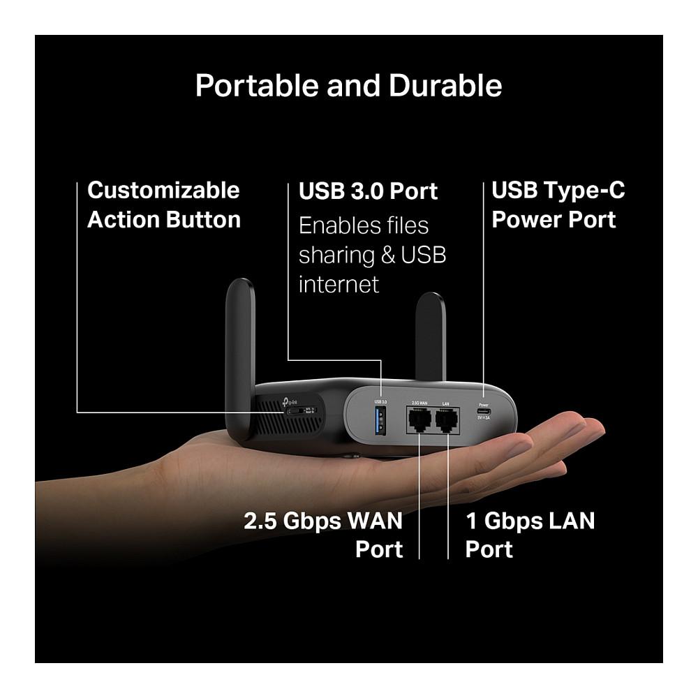 TP-Link TL-WR3602BE BE3600 Wi-Fi 7 Dual-Band 2.5GbE USB 3.0 Travel Router – E Zezë - 12