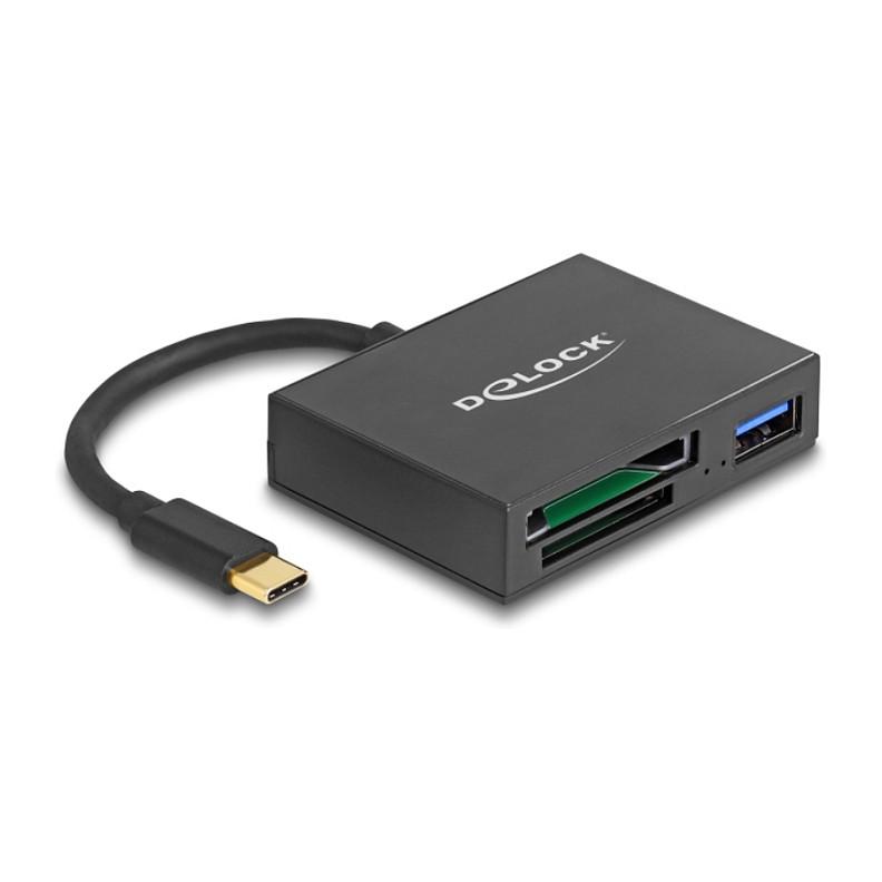 Lexues Kartelash DeLOCK 91711 / XQD 2.0 / SD / USB 5 Gbit/s / USB-C / USB-A - Zezë