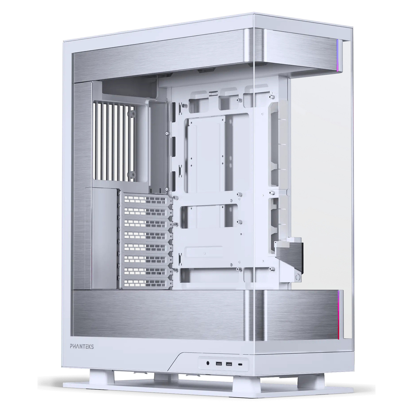 Kasë Phanteks Evolv X2 / Midi Tower / E-ATX / 3x 120mm D-RGB Fan / Tempered Glass - Bardhë - 2