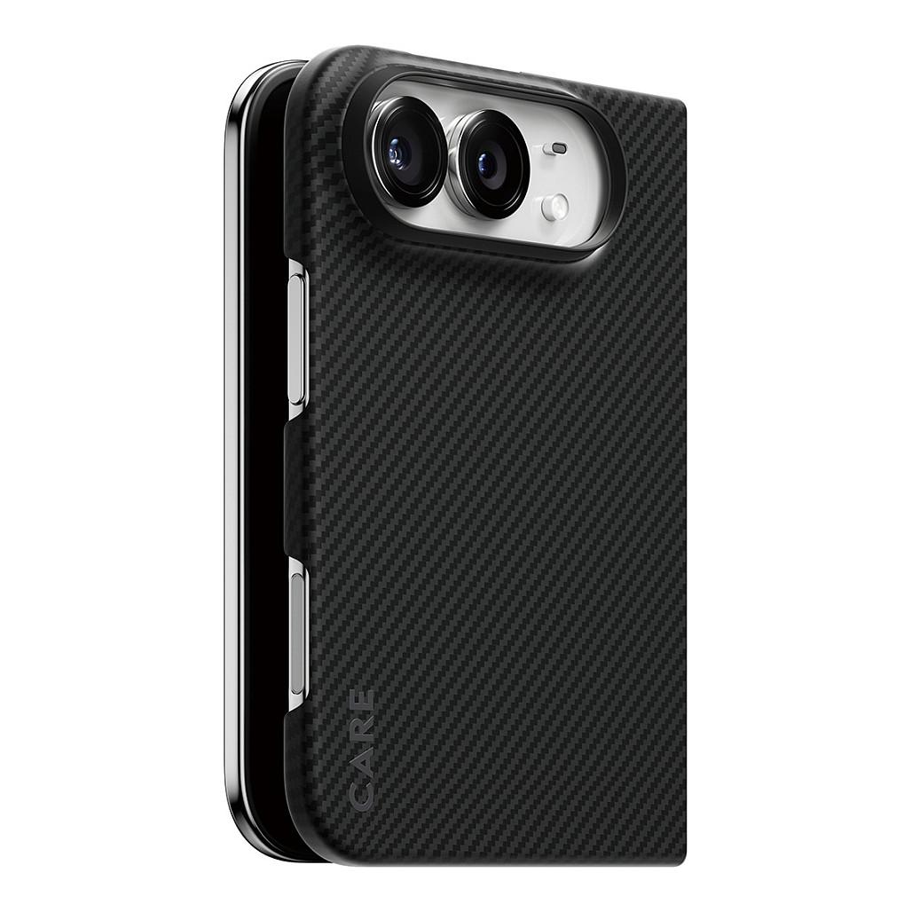 Case për Telefon PanzerGlass CARE Discovery për iPhone Duo, MagSafe, Fibër Aramide - Zezë