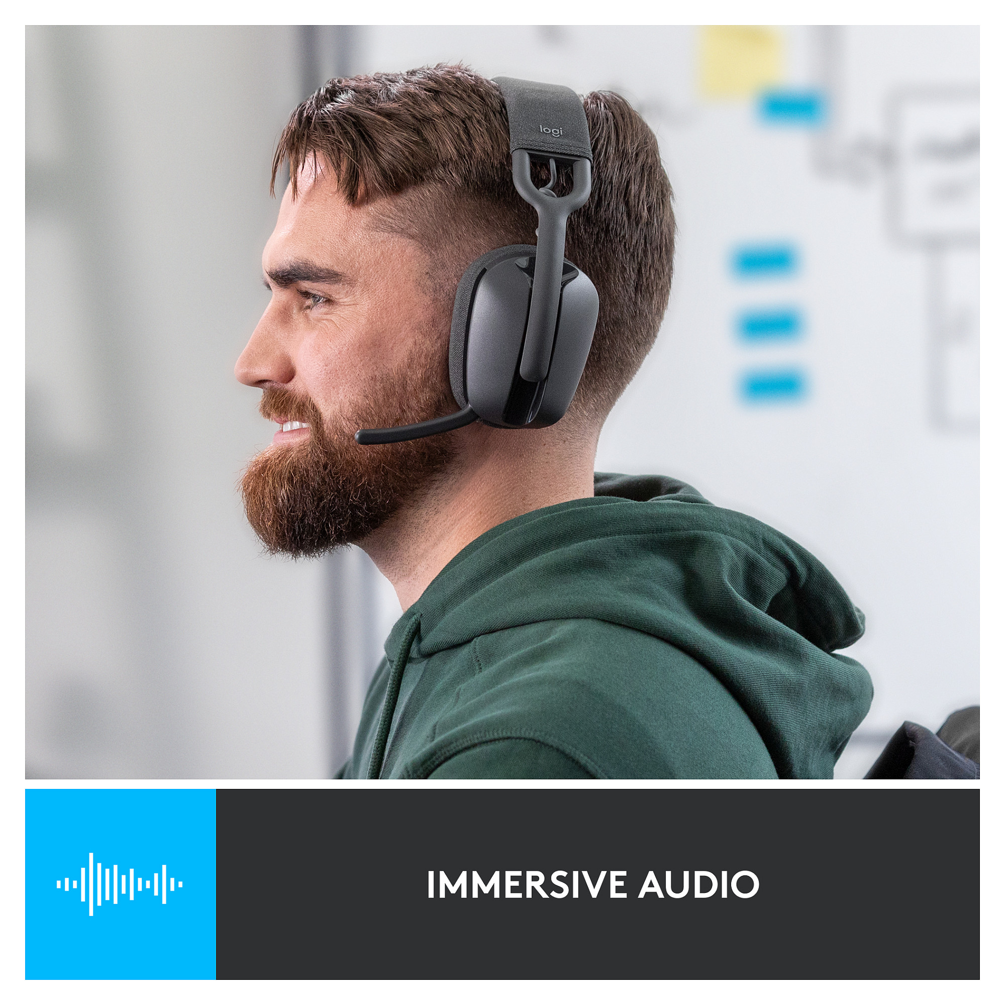 Kufje pa Kabllo Logitech / Zone Vibe 100 - Zezë - 11