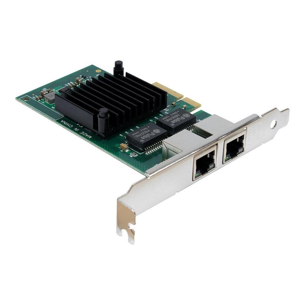 Karta të Rrjetit Inter-Tech Argus ST-727, PCI Express 2.0 x4, 2x Gigabit LAN RJ45, 10/100/1000Mbps, Intel i350, Low Profile