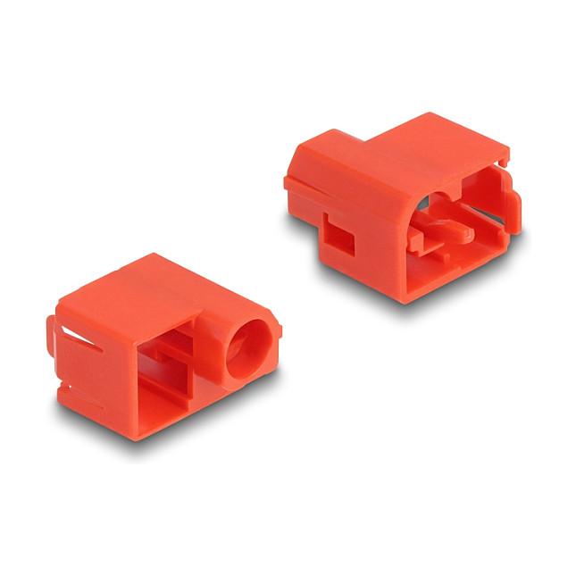 Bllokues Portash DeLOCK 20929, RJ-45, Set 10 Copë me Çelës Hapës - Kuq - 2