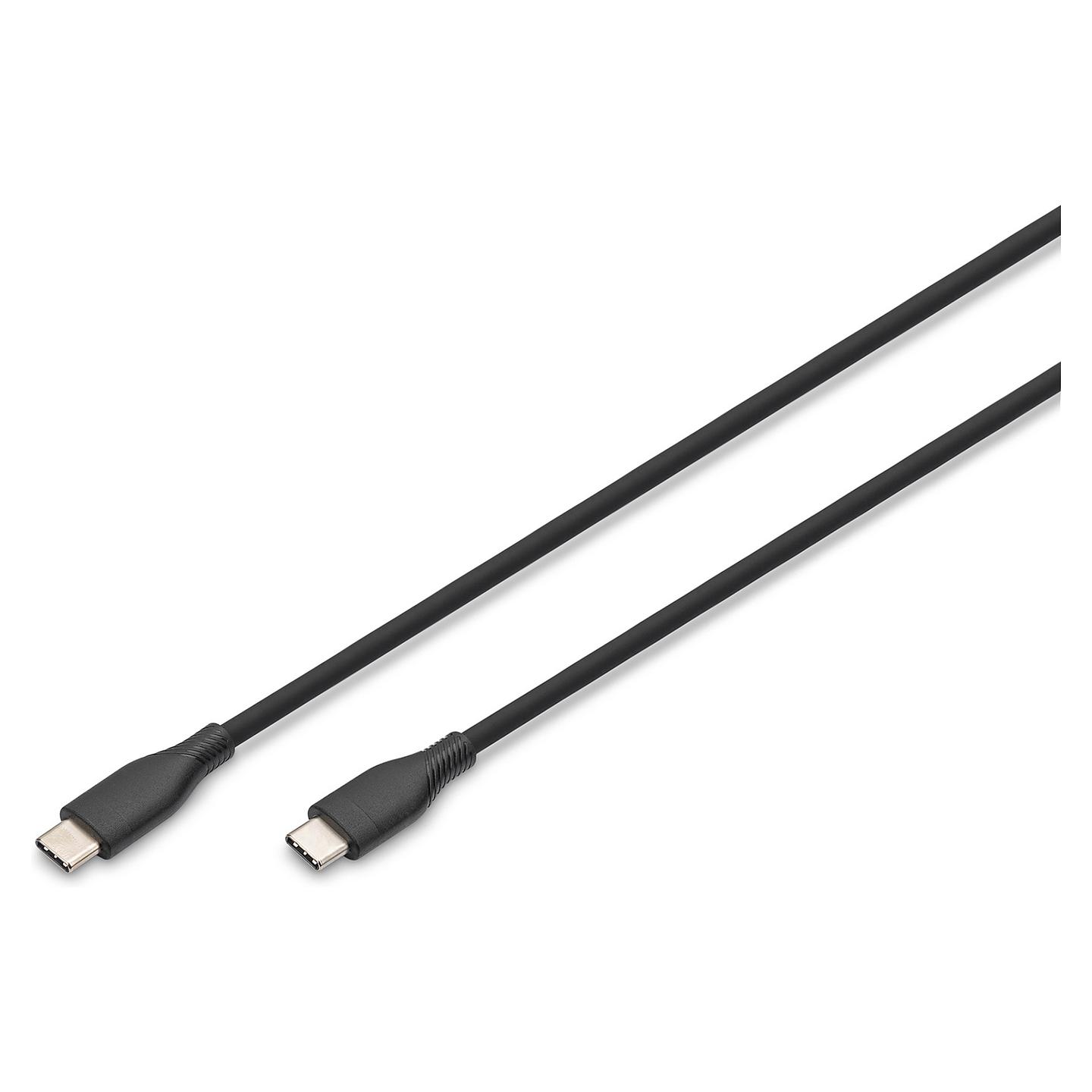 Kabllo USB Digitus AK-300341-005-S / USB-C në USB-C / USB 2.0 / 60W / 0.5m - Zezë - 2