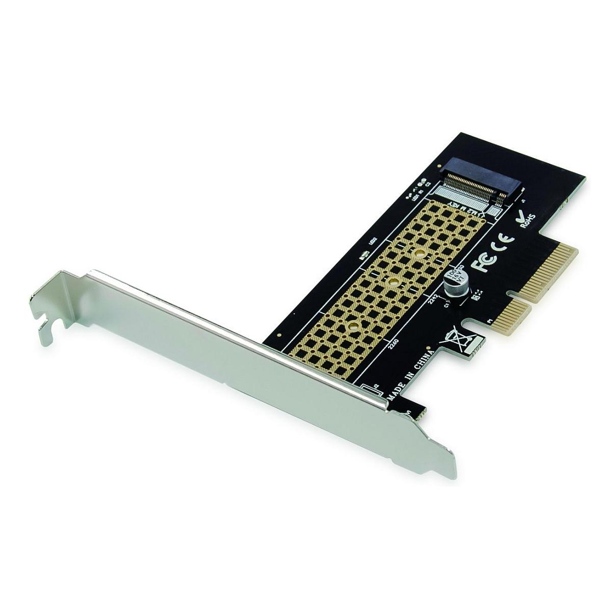 Kartë Zgjerimi Conceptronic EMRICK05B, PCI Express 3.0 x4, 1x M.2 NVMe, M-Key + B+M-Key, 32Gbps, Heatsink Silikoni - Zezë