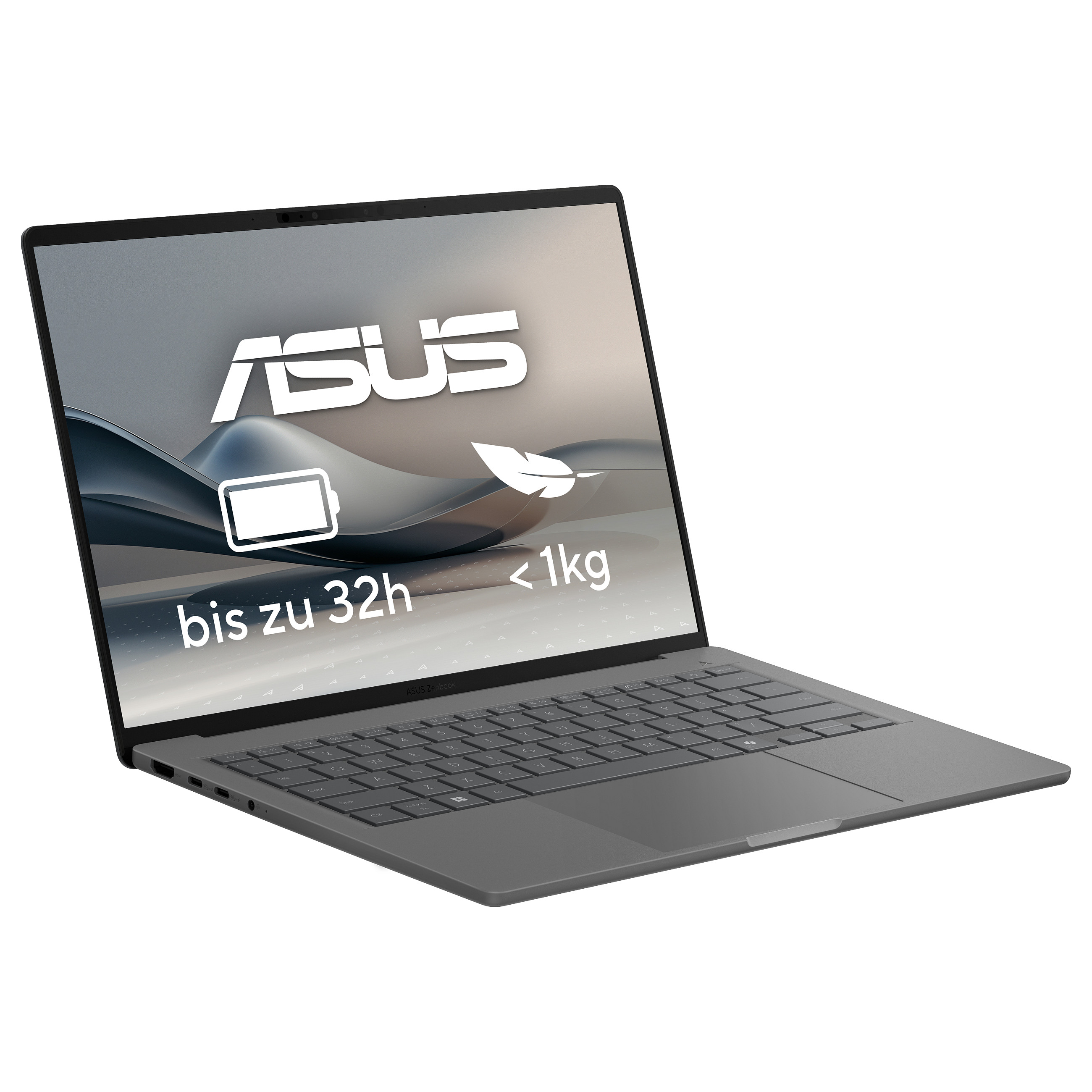 Laptop ASUS Zenbook A14 UX3407QA-QD496W Copilot+ / Snapdragon X1-26-100 / 32GB LPDDR5X / 1TB / 14" WUXGA OLED / Qualcomm Adreno - Hiri - 4