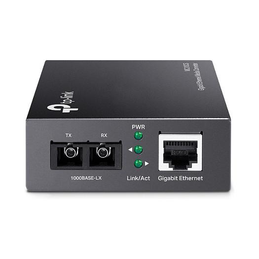 Konvertues Media TP-Link MC210CS, Gigabit Ethernet, Single-Mode Fibër Optike, SC/UPC, 1310nm, deri në 20km - Zezë - 3