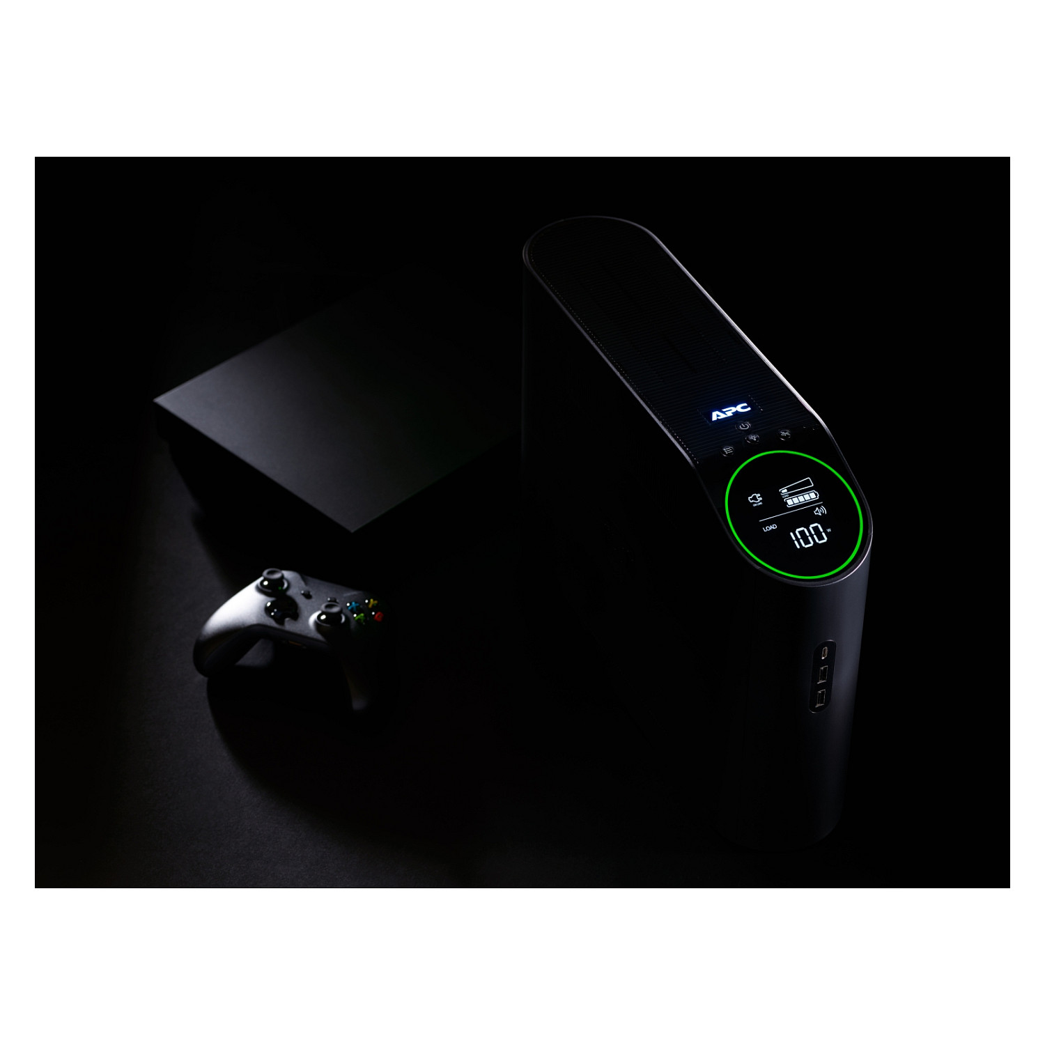 APC Back-UPS Pro BGM2200B-GR – 2200VA / 1320W Line-Interactive UPS me AVR, Pure Sine Wave, RGB Lighting, USB dhe Schuko + IEC Outlets – Zezë - 12