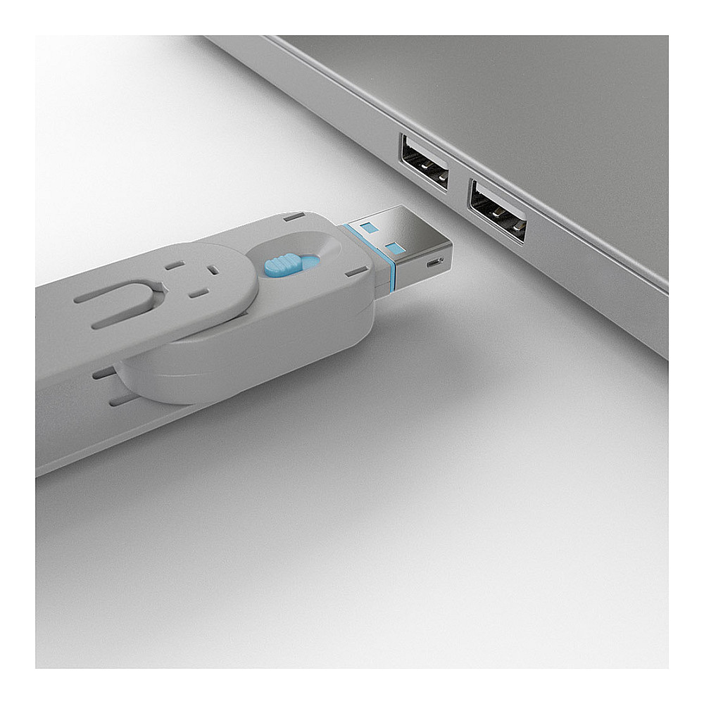 USB Flash Drive / Port Lock / Lindy / Typ A / 4x / Blu - 3