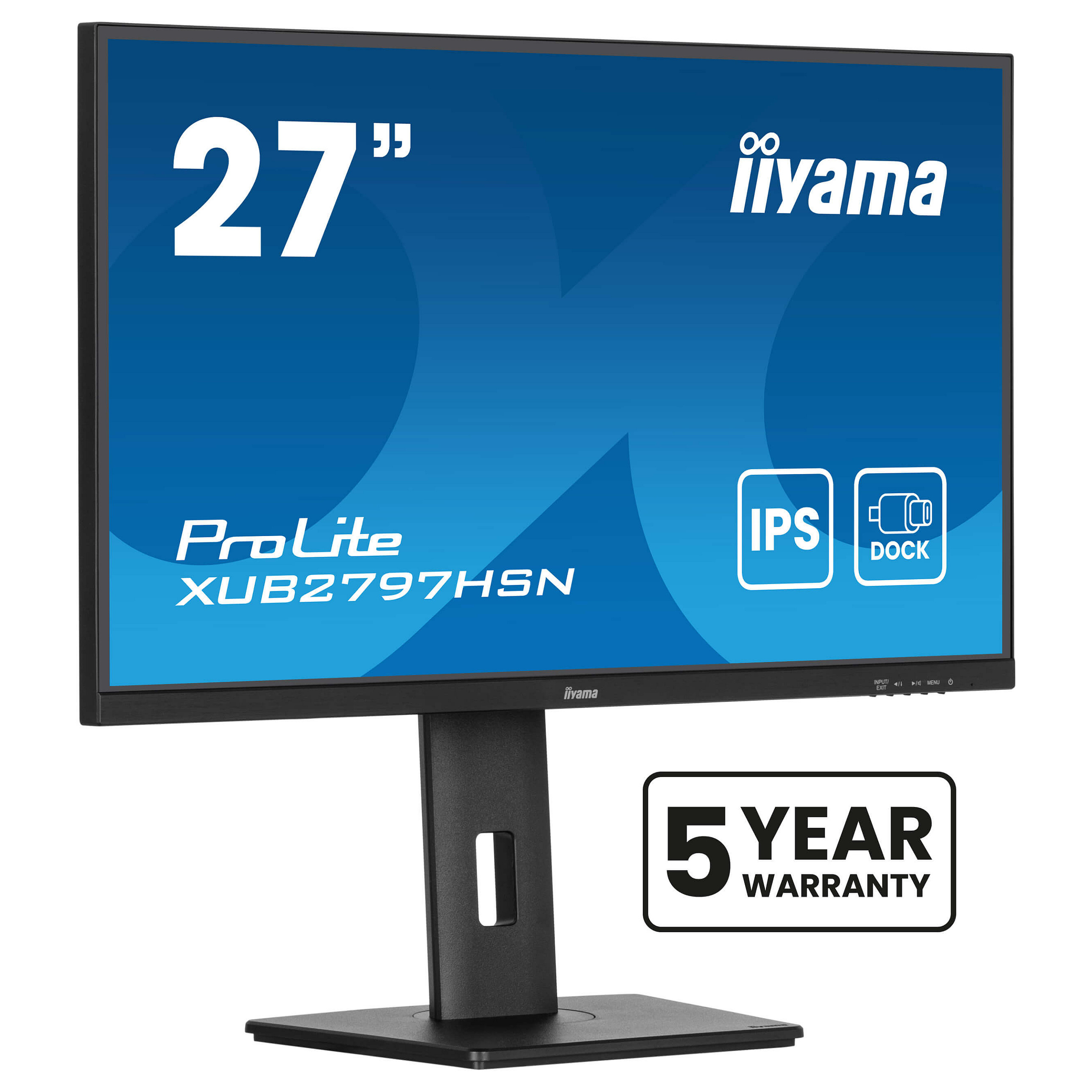 Monitor iiyama ProLite XUB2797HSN-B2 / 27″ / Full HD IPS LED / 100Hz / 1ms / USB-C + HDMI + DP - Zezë - 1