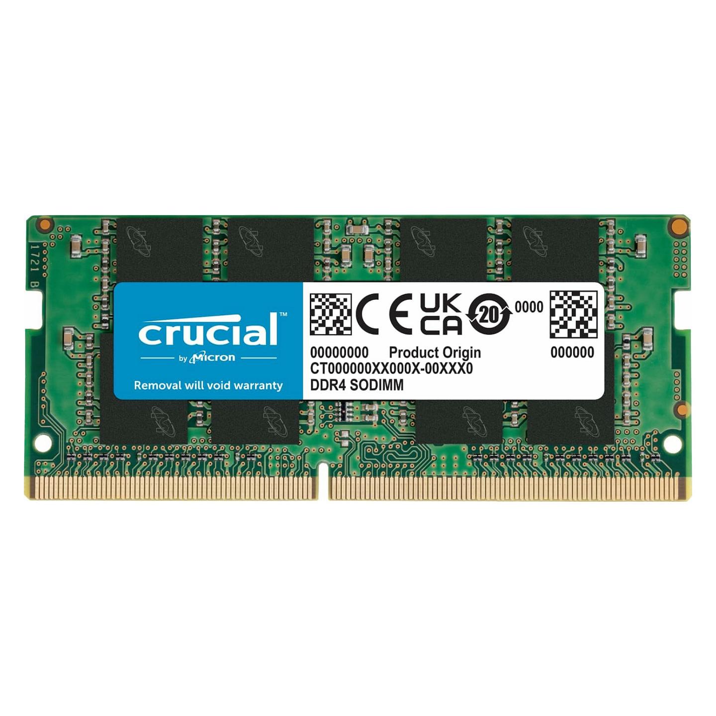 RAM Memorie DDR4 Crucial Basics / 8GB / SO-DIMM / 3200MT/s / CL22 / 260-pin - Gjelbër
