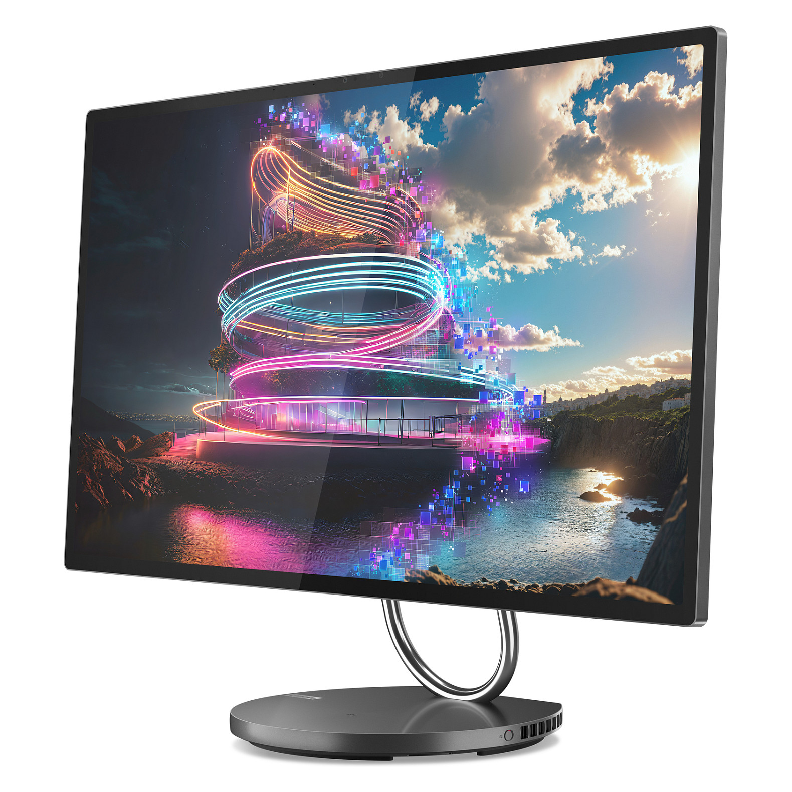 AIO Lenovo Yoga 32ILL10 / Ultra 7 258V / 32GB LPDDR5x / 1TB / 31.5" 4K UHD IPS / Tastierë+Maus / RTX4050 - Gri e Errët - 6
