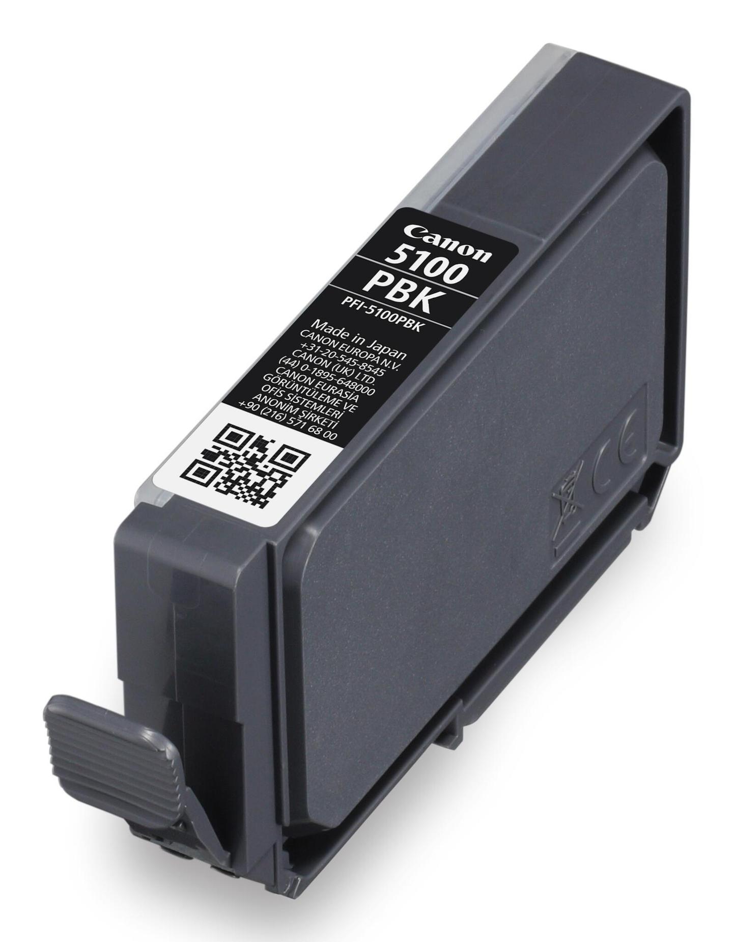INK Canon PFI-5100PBK / 6952C001 / 14.4 ml / 410 faqe – Zezë - 1