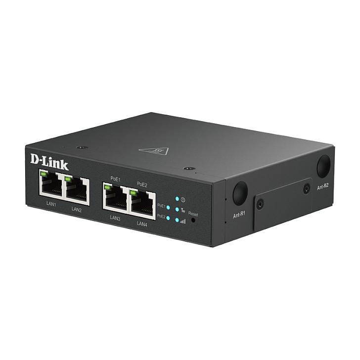 Ruter D-Link DWM-314-TP/E, 4G LTE Cat 4, 150Mbps, 4× Fast Ethernet, 2× PoE 802.3at, Nano-SIM - Zezë - 3