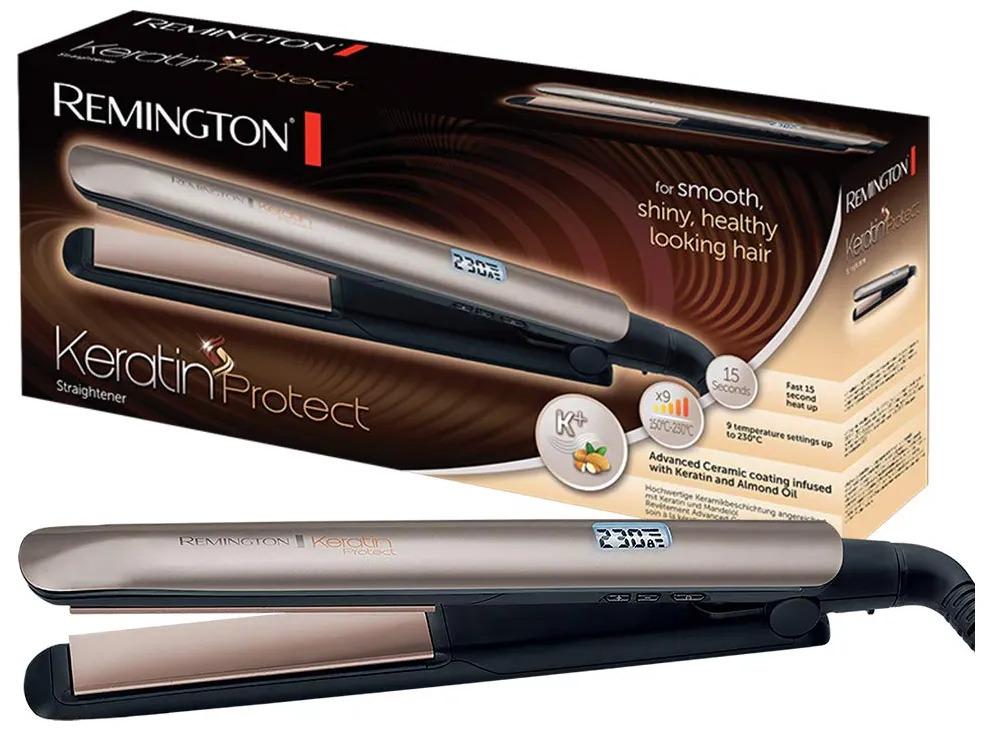 Drejtuese për Flokë Remington Keratin Protect S8540, Qeramikë, 9 Nivele, 150–230°C - Bronzë/Zezë