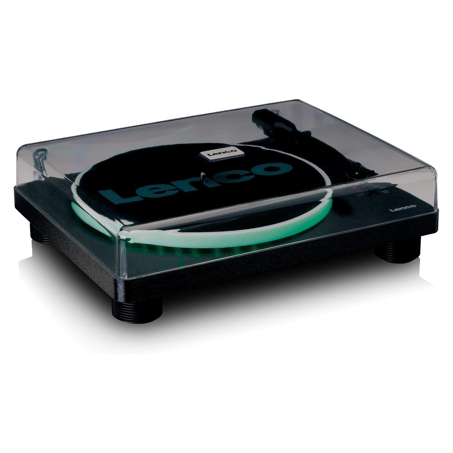 Gramafon Lenco LS-50LEDBK, Me Rrip, Manual, USB Type-B, Fuqi RMS 4 W - Zezë - 8