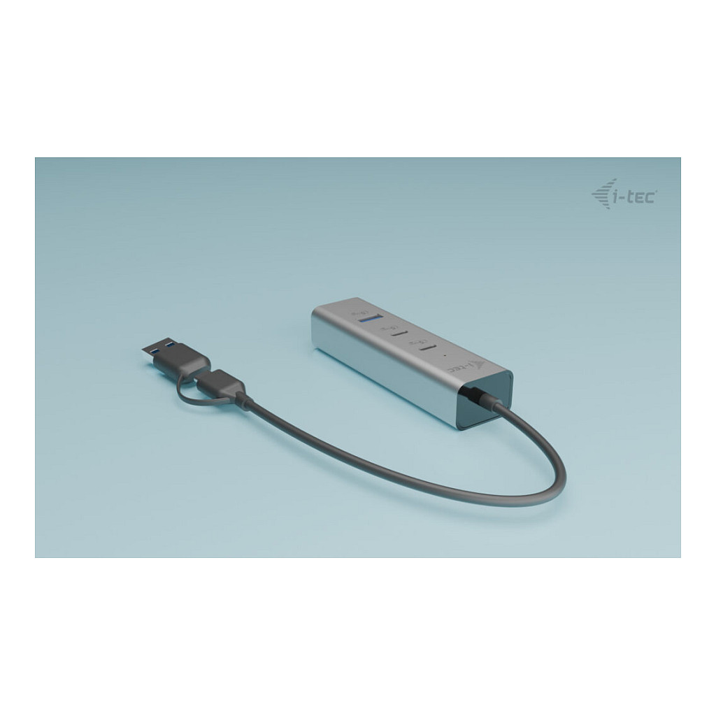 Hub i-tec CAHUBMETAL2A2CPD / 2x USB-C + 2x USB-A / 5Gbps / 85W PD – Argjend - 3