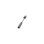 Adapter TerraTec CONNECT C50 / USB-C Mashkull në AUX 3.5mm Femër / Audio - Argjend