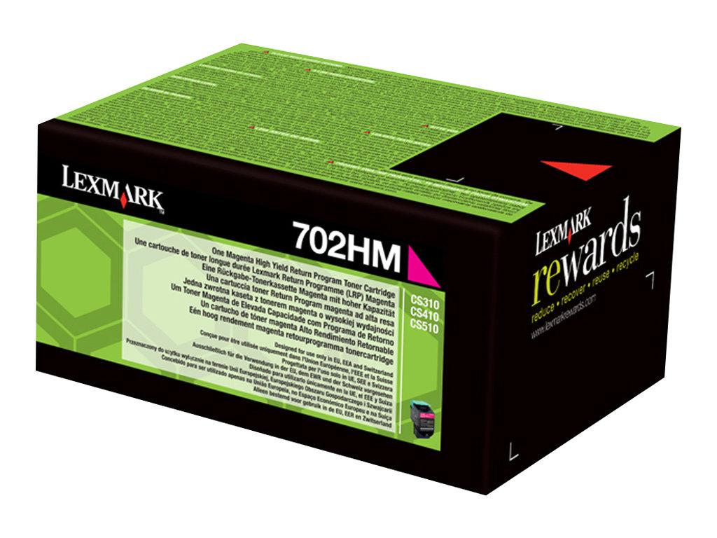 Toner Lexmark 702HM, 70C2HM0, 3.000 Faqe, High Yield, Original - Rozë