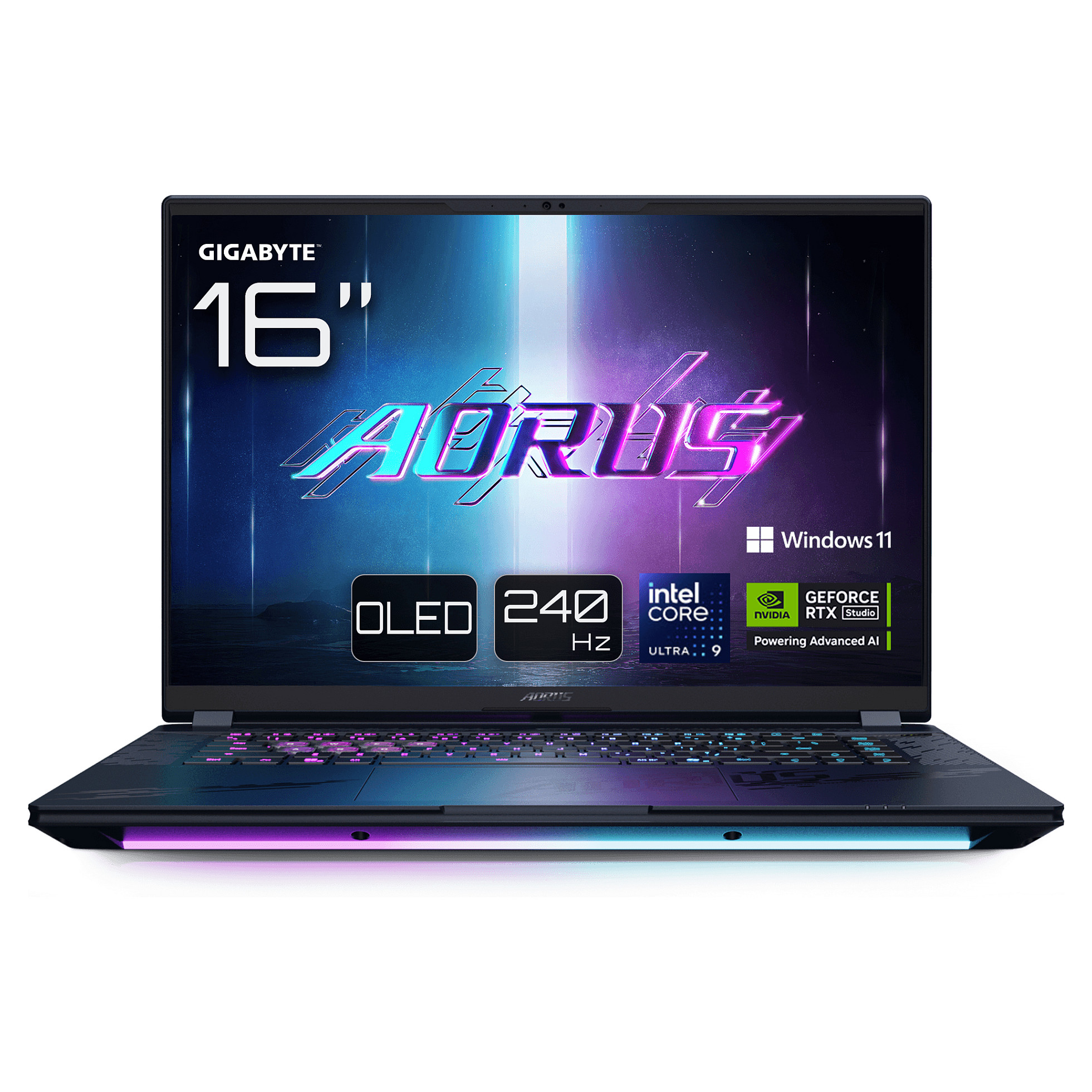 Laptop Gaming Gigabyte Aorus Master 16 / Ultra 9 275HX / 32GB DDR5 / 2TB / 16" WQXGA OLED 240Hz / RTX 5080 16GB / DE - Zezë - 1