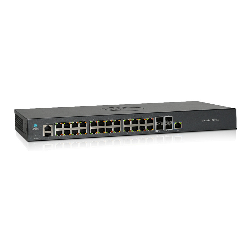Cambium cnMatrix EX2028-M 24+4 Port Managed Switch – Gigabit L2/L3 Enterprise Switch 4×SFP+ 128Gbps - 1