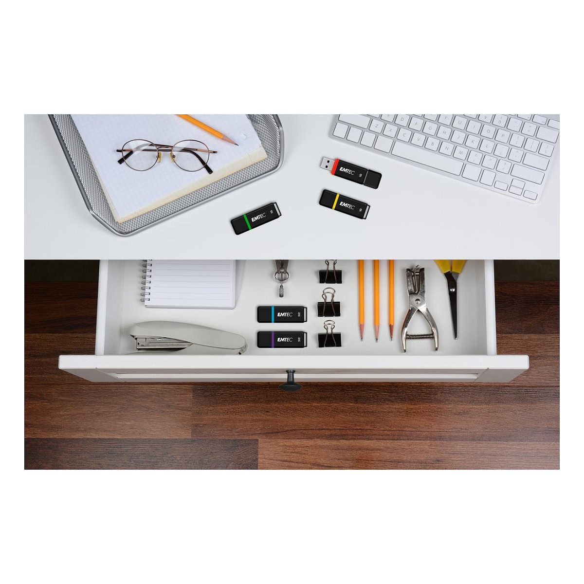 USB Flash Drive STICK Emtec USB 2.0 K100 16GB P10 10-pack color box - 12