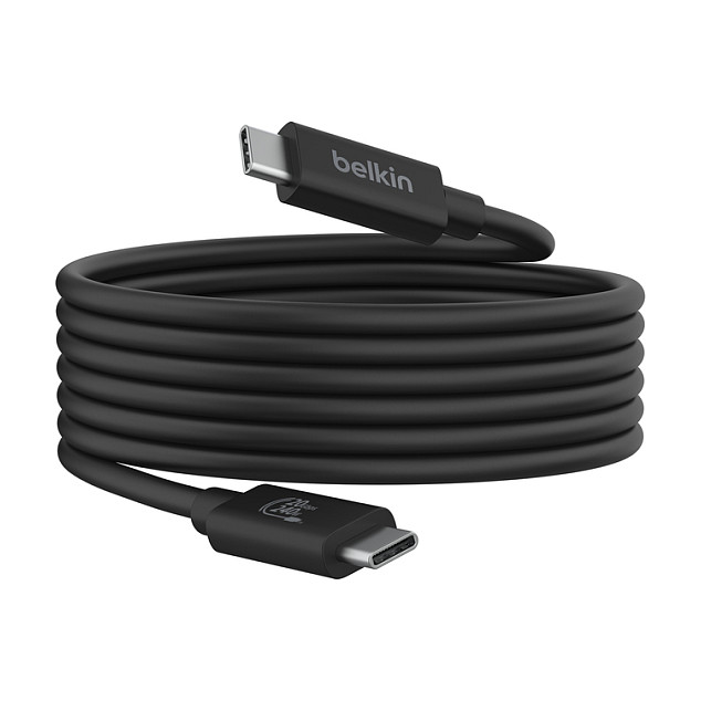 USB Kabllo Belkin Connect USB4 / USB-C në USB-C / 240W / 20Gbps / 2m - Zezë - 5