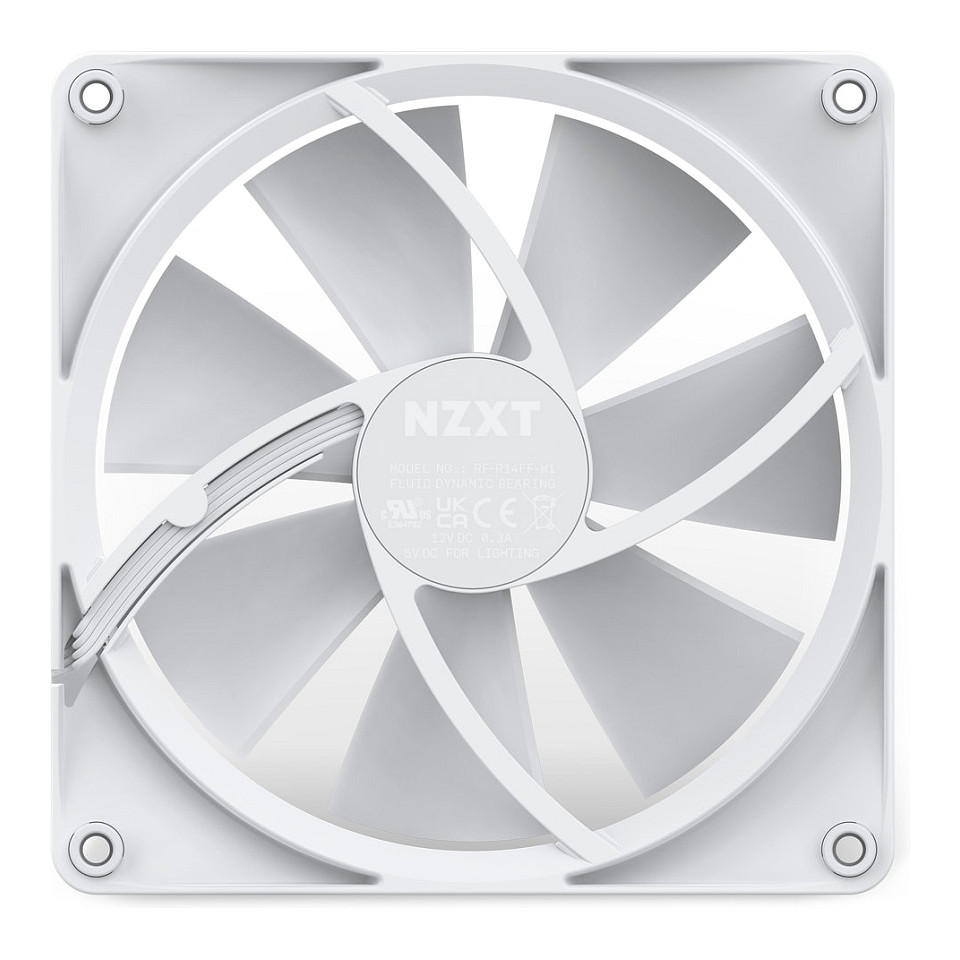 Ftohës për Kasë 140mm NZXT F140 RGB – Bardhë