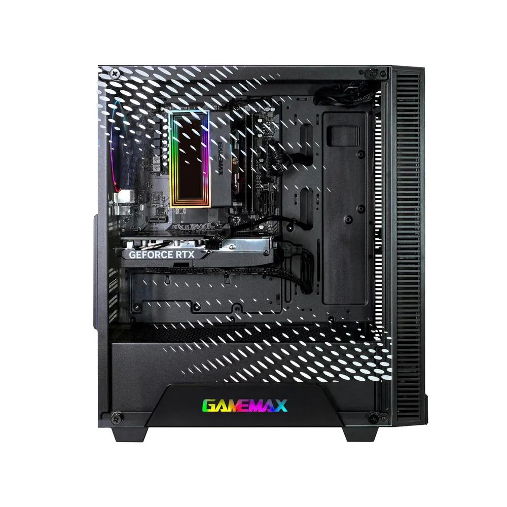 Kompjuter Gaming Hyrican GAMEMAX Rockstar 8002, Ryzen 7 5700X, 16GB DDR4, 1TB, RTX 5060 Ti 16GB - Zezë - 2