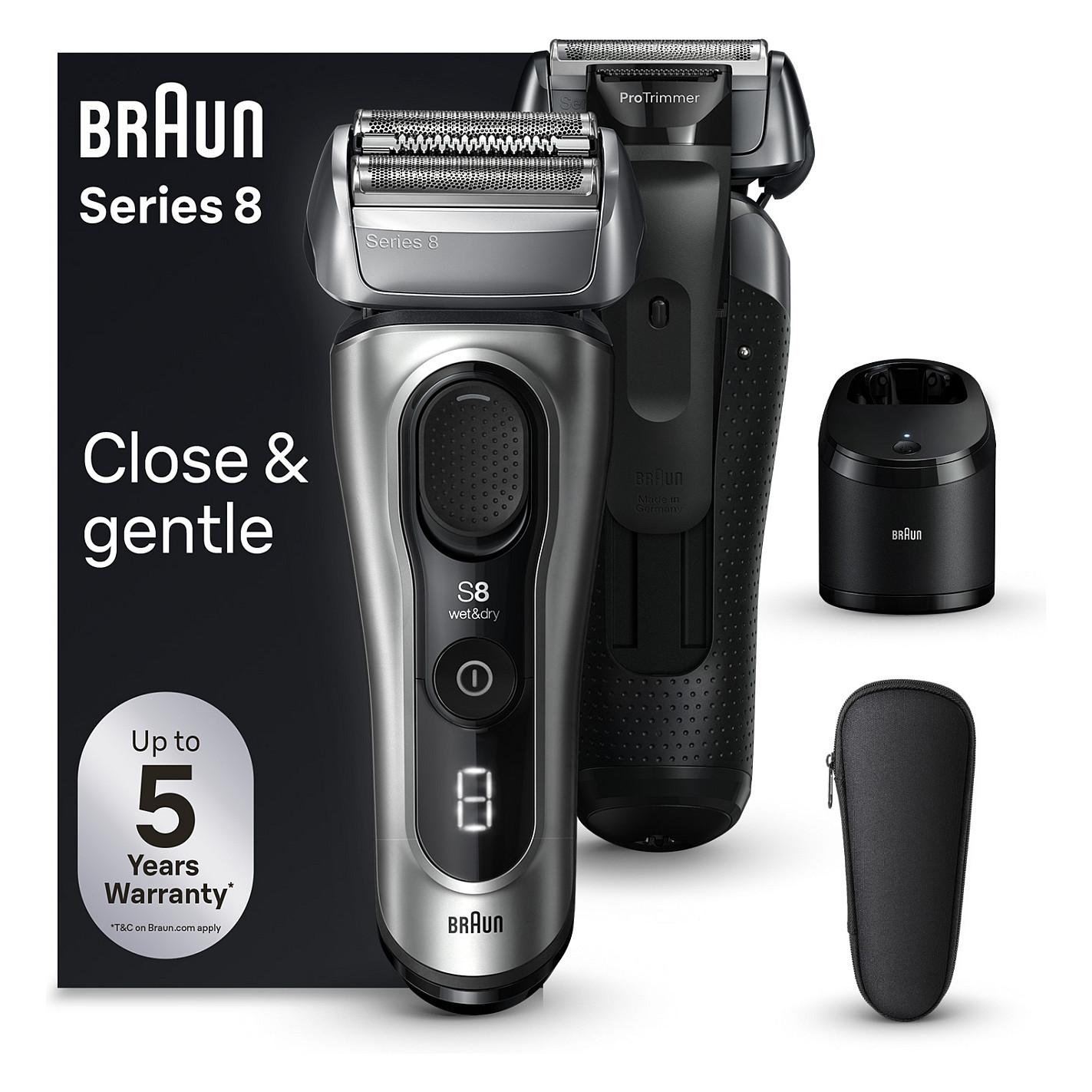 Makinë e rrojës Braun Series 8 8567cc / Wet & Dry / 5-in-1 SmartCare Center / 60 Min - Zezë/Hiri - 1