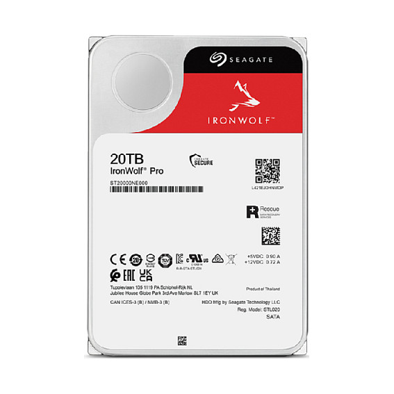HDD e brendshme 20TB Seagate IronWolf Pro ST20000NT001 7200RPM 256MB - 4