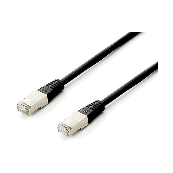 Kabllo për Rrjet / Equip Patch Cable Cat6A S/FTP 2xRJ45 0.25m / 10x Set / Platinum – Zezë - 2