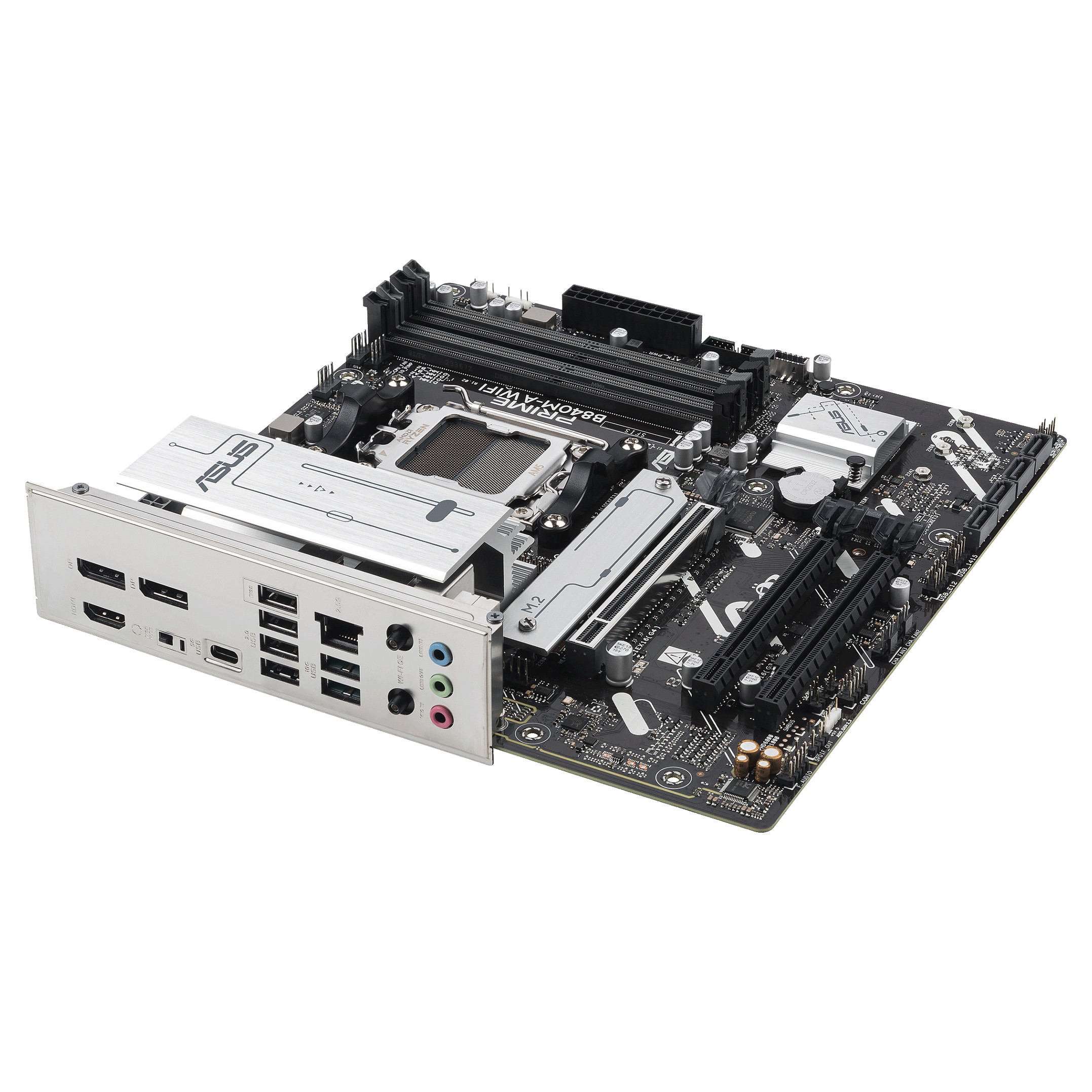 Pllakë Amë AMD AM5 ASUS Prime B840M-A WIFI / DDR5 / HDMI+DP / mATX - 9